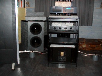 Audio Physic Rhea subwoofer & lots of Chinese granite